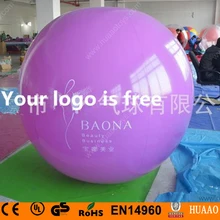 Purple PVC Inflatable Balloon sky balloon helium balloon(free logo+free shipping)