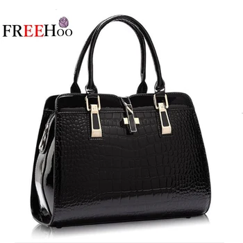

European and American new Lady handbag crocodile pattern shoulder oblique cross-bag women bags