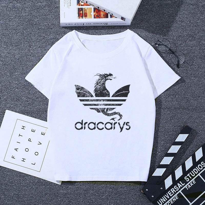 Летняя футболка Dracarys для мамы дракона, эстетическая Футболка Harajuku Khaleesi Camisetas dadragon Dragon Got, женские топы, одежда - Цвет: 2545