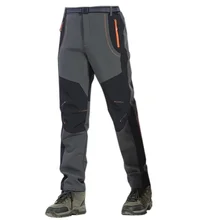 Мужские ветрозащитные водонепроницаемые флисовые зимние штаны для походов, кемпинга, походов, тепловые осенне-зимние брюки