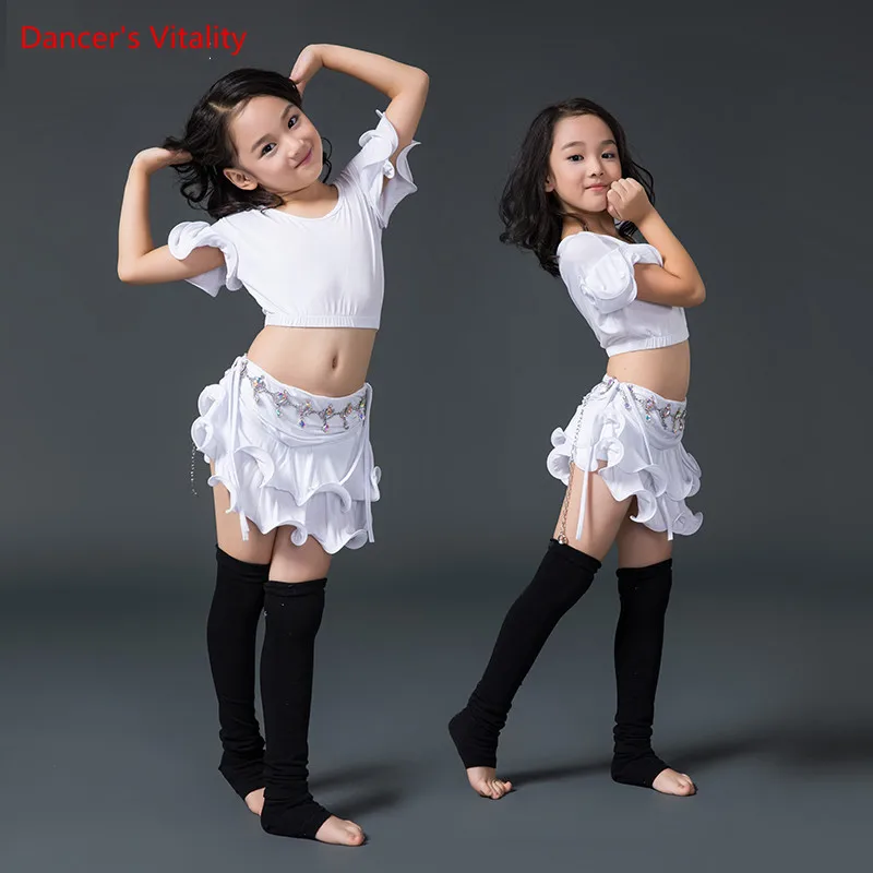 New Arrival competition girl Belly Dance Top + skirt 2pcs Sexy Dancer