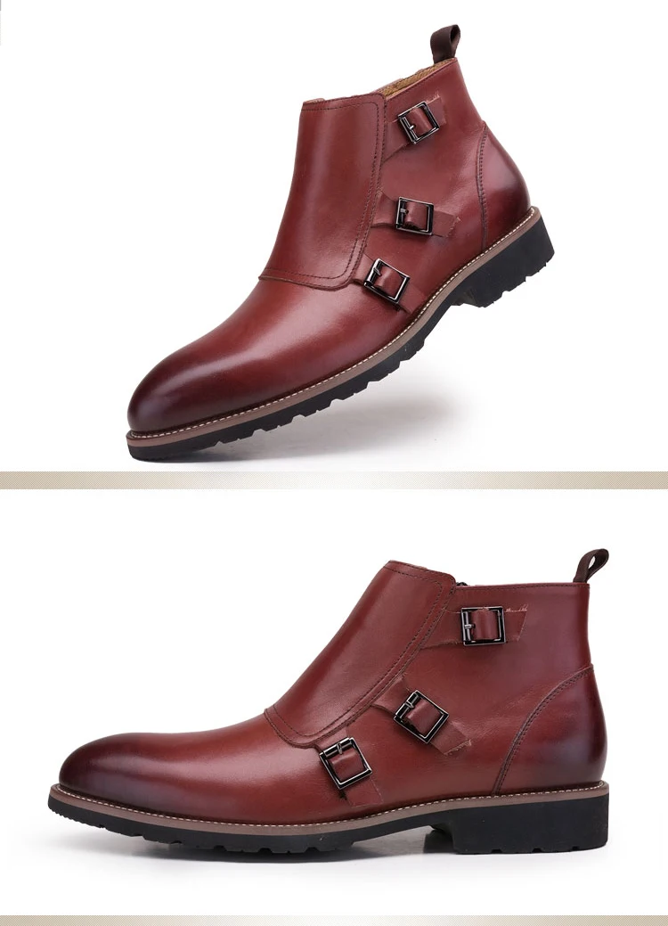 MYCOLEN/Новинка; стильные мужские кожаные ботинки с высоким берцем; осенние Повседневные Дышащие ботильоны в деловом стиле; Мужская обувь;
