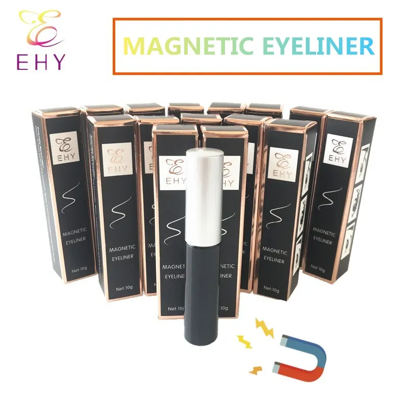 

New design magnetic liquid eyeliner and five magnet 3d false eyelash set Mink eyelashes