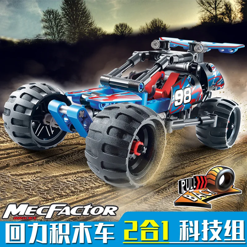 Ceny Decool DIY MOC montaż kompatybilny technic seria 2 w 1 transformatory racer samochodowe klocki budowlane cegły zabawki prezenty
