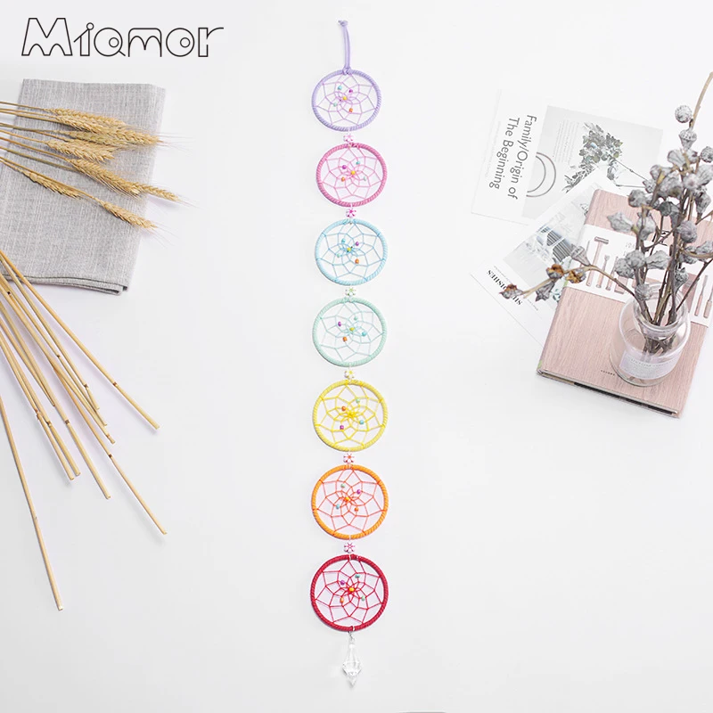 Atrapasueños Chakra Muladhar 7 anillos atrapasueños coloridos decoración colgante de pared para el hogar y adorno colgante para el coche regalo Amor096 Atrapasueños Chakra Muladhar 7 anillos atrapasueños coloridos decoración colgante de pared para el hogar y adorno colgante para el coche regalo Amor096