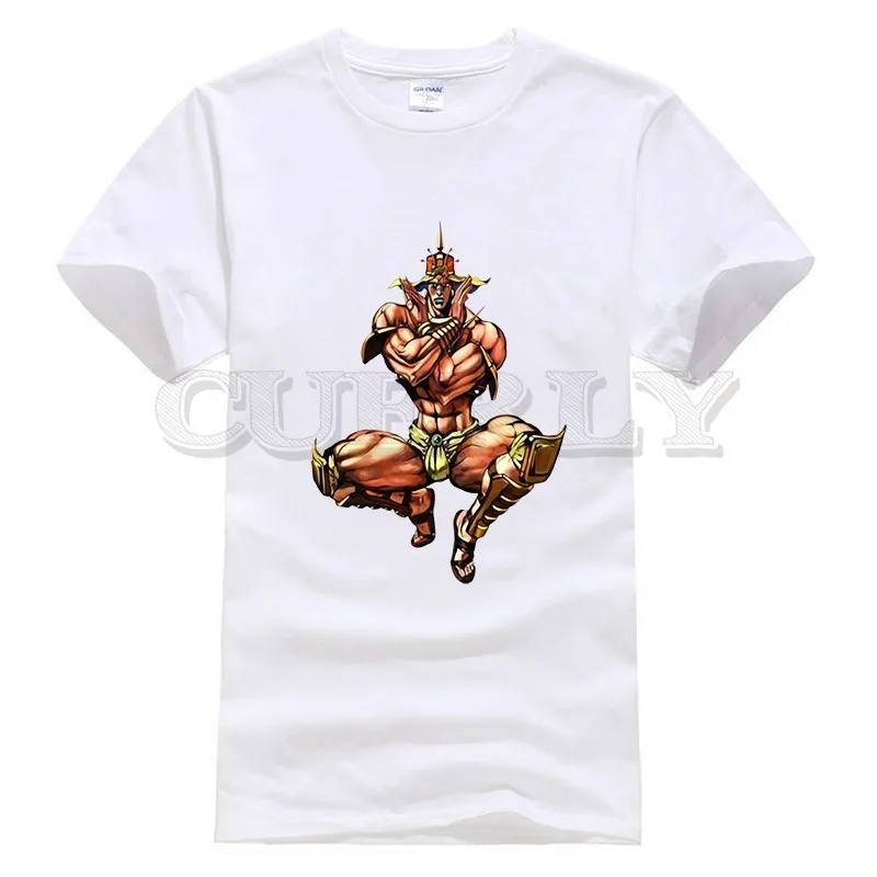 

2019 New T-shirt Round Neck Jojo Bizarre Adventure Thsirt Japan Anime Cartoon Comics Summer Dress Men Tee Street Funny T Shirt