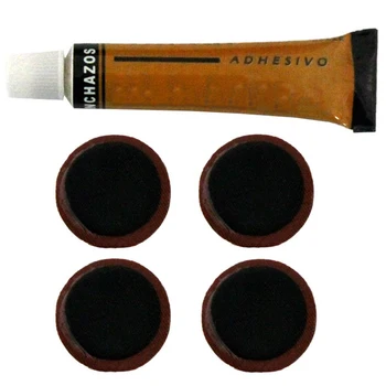 

Silbor-flat tires with patches repair Kit & adhesive