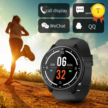 

2019 Full Round screen Display Smart Watch Android Heart Rate Monitor Sport Activity Tracker Fitness Smartwatch for men women