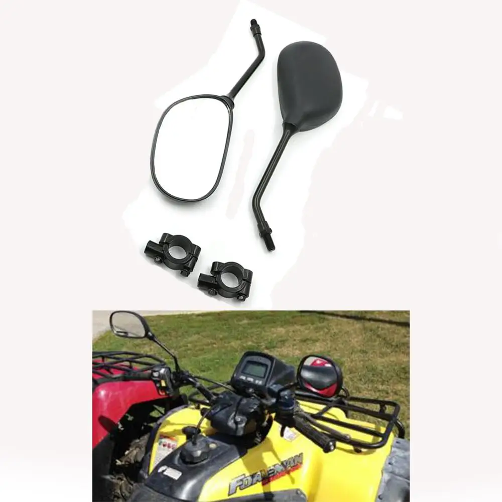 

Accessories 10mm M10 Pair Rearview rear view Mirrors Side Back Mirrow Adjustable Clockwise For Yamaha ATV Can Am Polaris