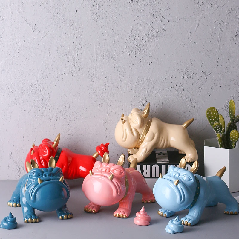  New American Bulldog Home Decoration Creative Personality Home Living Room Office Bedroom Decoratio - 32966327100