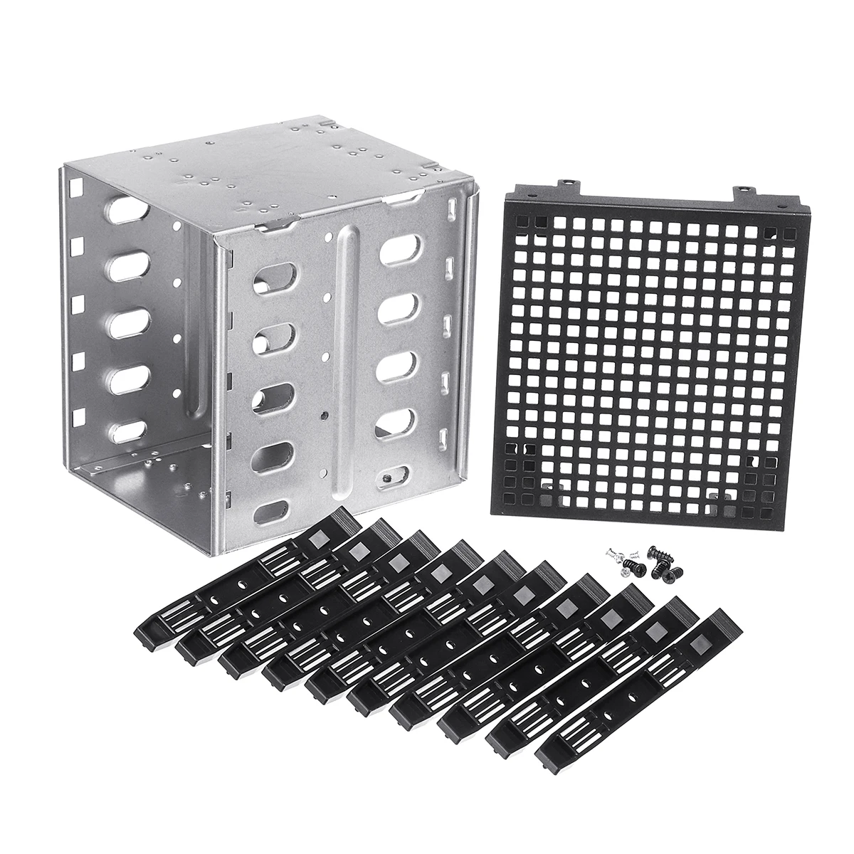 Новый 5 25 дюймов до 5x3 SATA SAS HDD клетка стеллаж для выставки товаров лоток жесткого