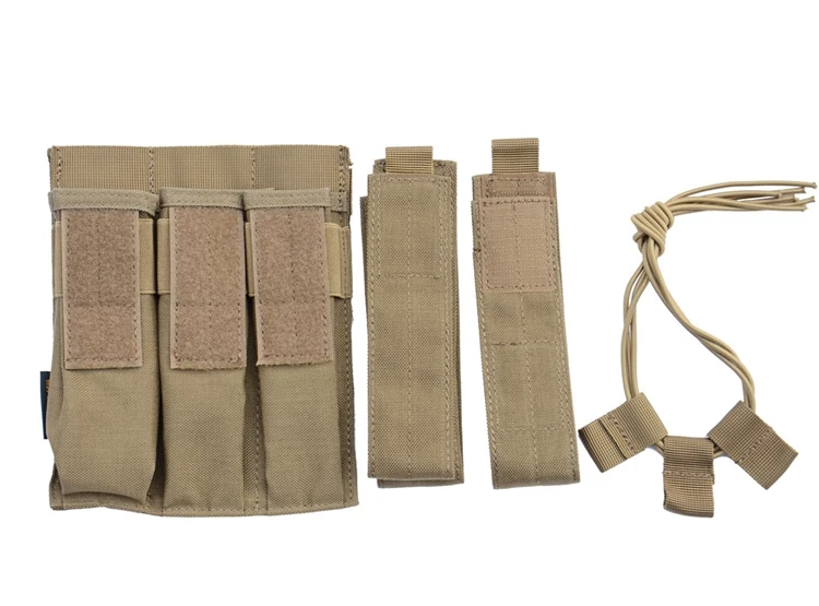 TTGTACTICAL Molle тактический, тройной Пистолет подсумок для KRISS MP7 журнал военный Molle тройной подсумок