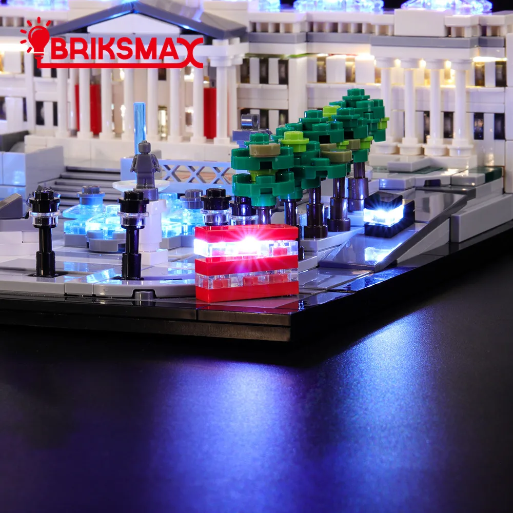 Светодиодный светильник BriksMax набор для строительства квадратный совместимый с