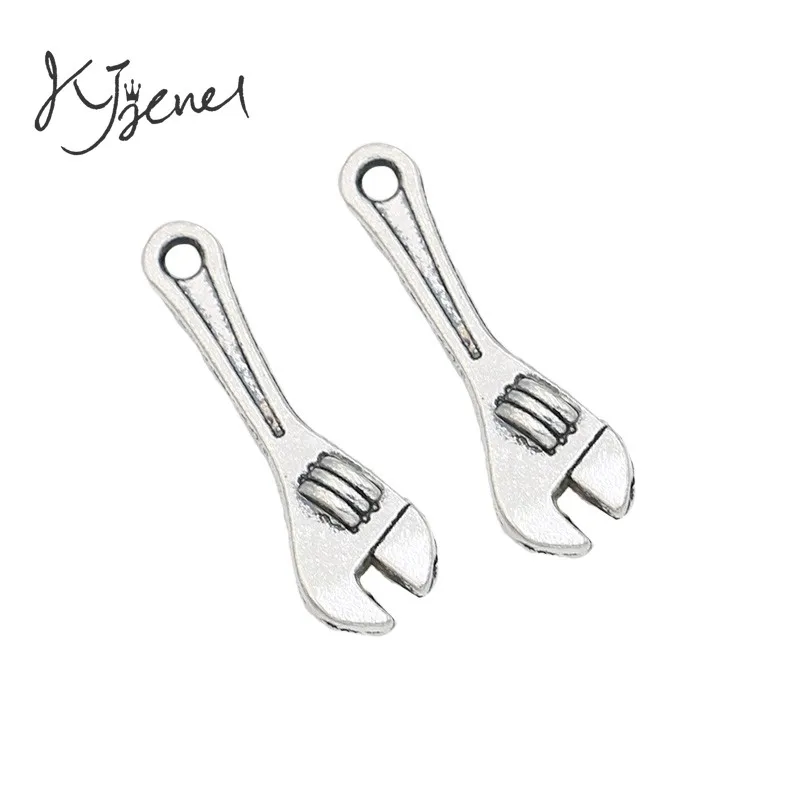 KJjewel гаечный ключ T Шарм в античном стиле Посеребренная Подвеска подходит для