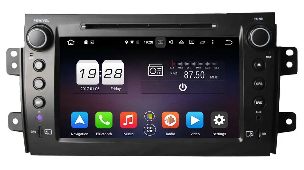 Best RAM 2G Octa-Core Android 6.0 Fit for SUZUKI SX4 2006-2007 2008 2009 2010 2011 2012 Car DVD GPS Navigation Radio Stereo Wifi 4G 2