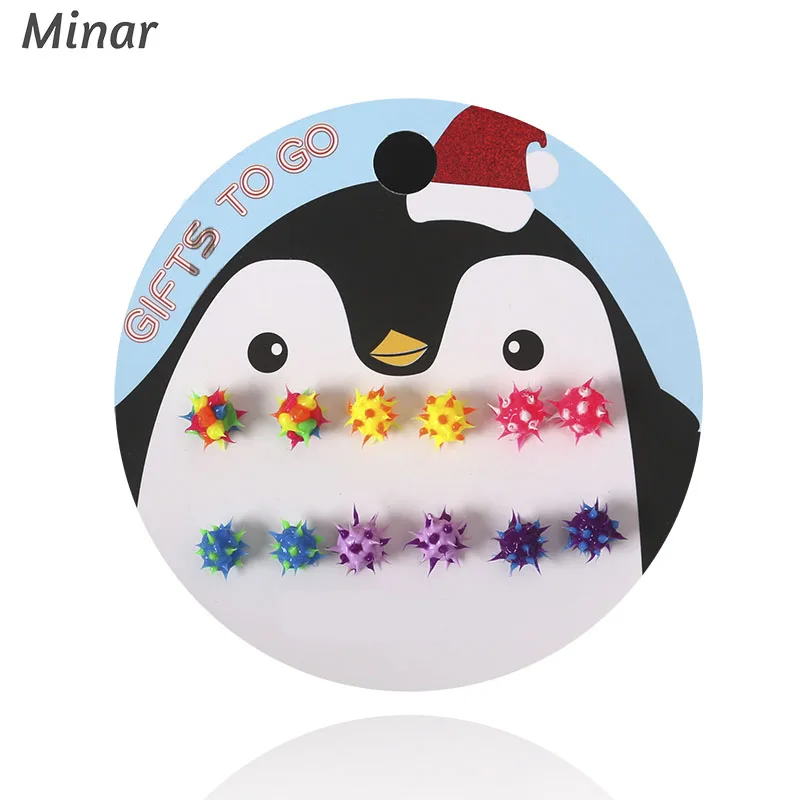 Европейские винтажные маленькие серьги в виде шипованных шариков, серьги-гвоздики карамельного цвета, набор, диско, хип-хоп, для девушек, Индивидуальные ювелирные изделия, подарки