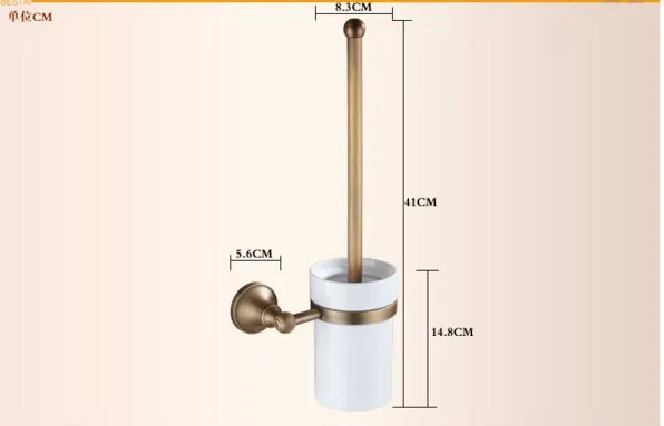 Новое поступление, держатель для туалетной щетки, античная латунь, Античные Аксессуары для ванной комнаты, высокое качество, Настенная щетка для чистки