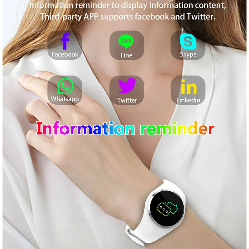 Women Smartwatch Heart Rate Monitor Woman Smart Watch Waterproof Pedometer Sport Bracelet Men Wrist Watch Intelligent Bluetooth 