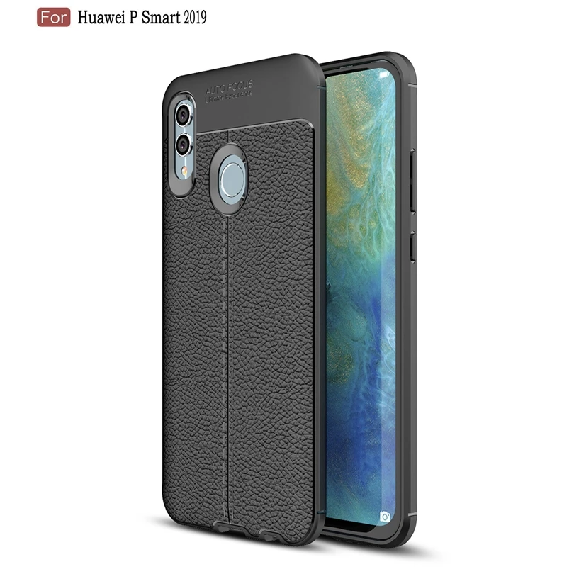 Для Huawei P Smart 2019/Honor 10 Lite чехол для телефона защитный смартфона мягкий личи striae