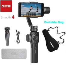 Zhiyun Smooth 4 3-осевой портативный смартфон сотовый телефон видеокамеры Стабилизатор для iPhone X samsung с Портативный сумка чехол PK DJI OSMO Mobile 2