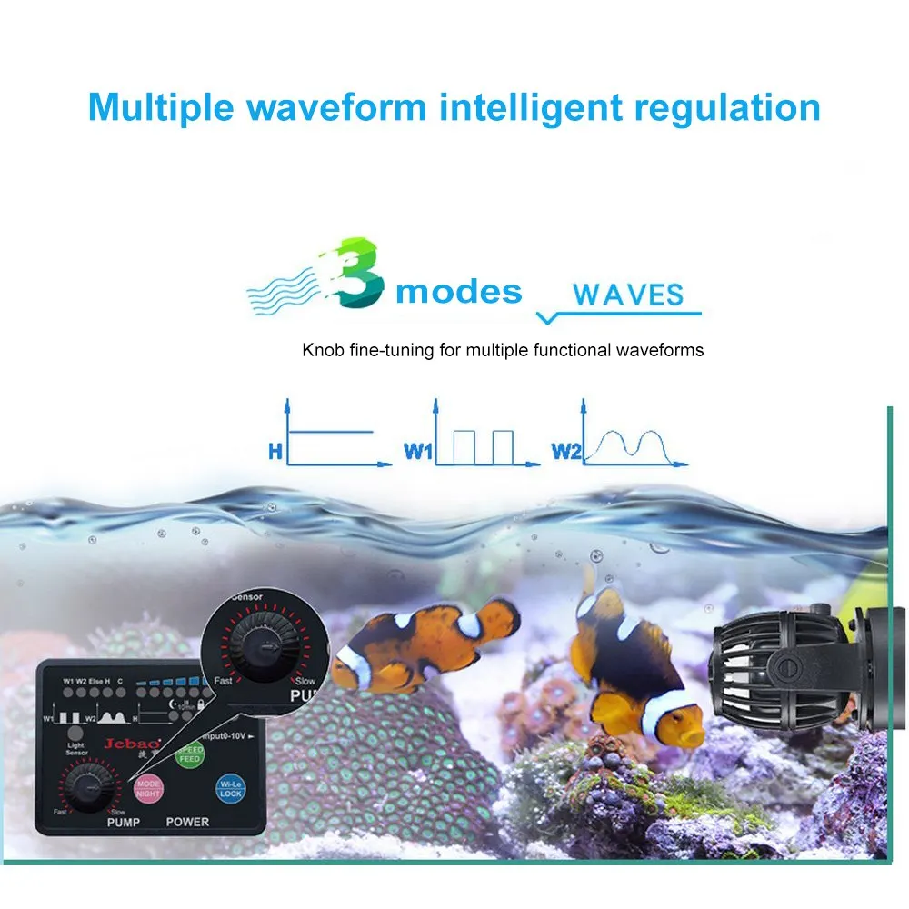 Водяной насос RW Новое обновление версии Jebao SW2 SW4 SW8 SW15 Wavemaker с умный контроллер центробежный насос для рифовый морской аквариум для Рыбок