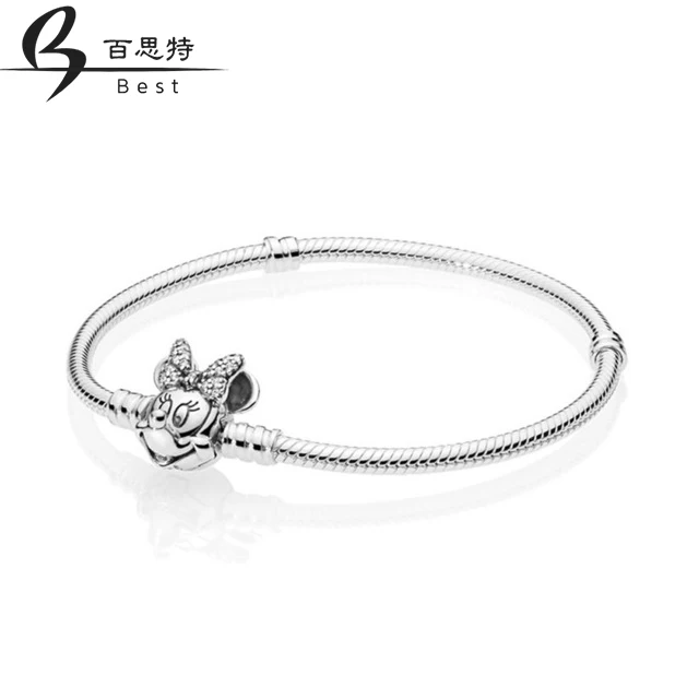

BEST 100% 925 Sterling Silver 2019 New 597770CZ SHIMMERING PORTRAIT MOMENTS BRACELET For DIY Beaded Gift Free shipping