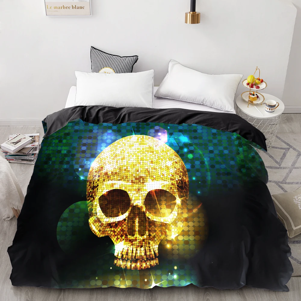 12 3D HD с принтом на заказ, пододеяльник, одеяло/Стёганое одеяло/Одеяло чехол queen/King, постельные принадлежности, 135/220/240/200x200, индийский перо череп - Цвет: 12