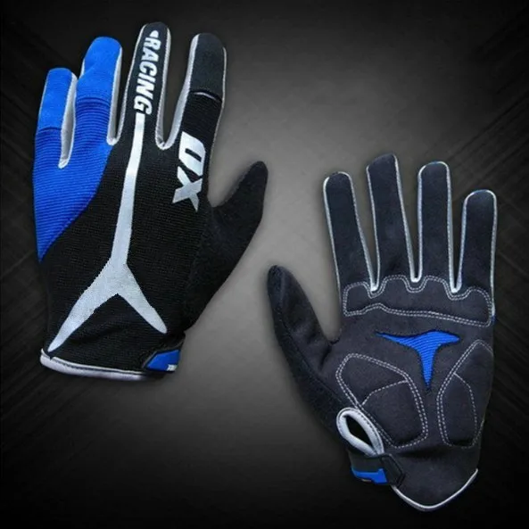 FX велосипедные перчатки полный палец MTB велосипедные перчатки для мужчин и женщин Велосипедный спорт противоударные длинные перчатки