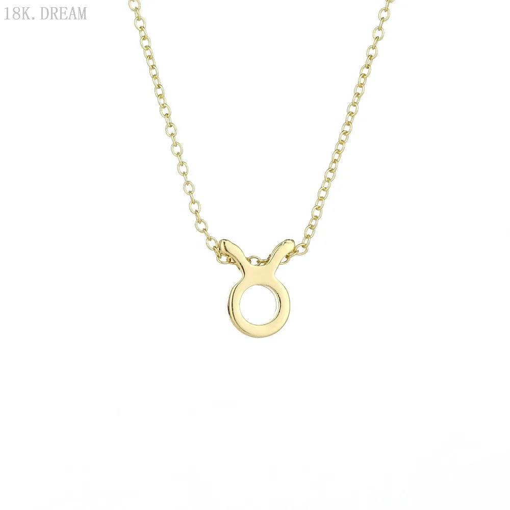 Tiny Taurus Sign Necklace Constellation April Birthday Jewelry Starsign Astrology Bridesmaid Gift | Украшения и аксессуары