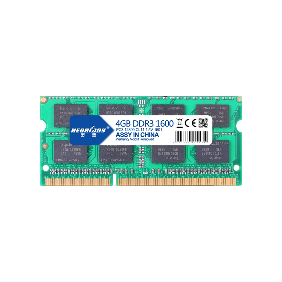 Оперативная память HEORIADY ddr3 для ноутбука 4 Гб 1600 МГц ddr3l совместима с macbook 1333 1 5 в 35