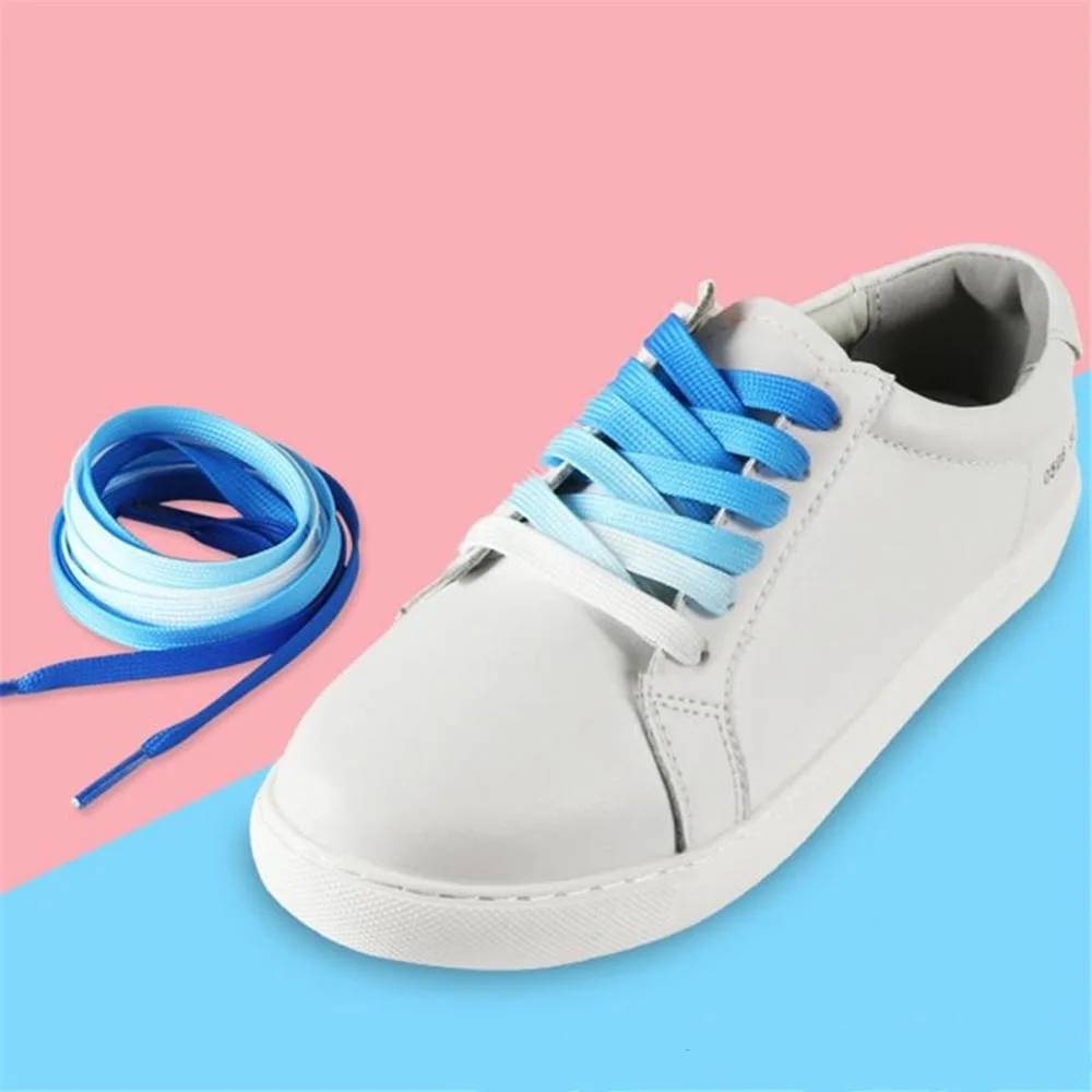 

100cm Colorful shoelaces Candy Gradient Party Camping Boots Shoelace Canvas Strings Party Camping Shoe Laces Growing rainbow