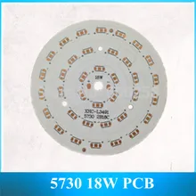 5730 SMD алюминиевая пластина 18 Вт 36 SMD СВЕТОДИОДНЫЙ опорная пластина PCB 18 серии 2 и 90 мм 40 шт