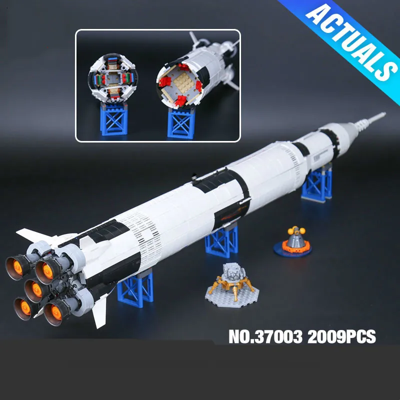 

lepin star wars lepin 37003 Creator Series Apollo Saturn V Launch Vehicle Set Building Blocks Bricks legoing starwars 21309