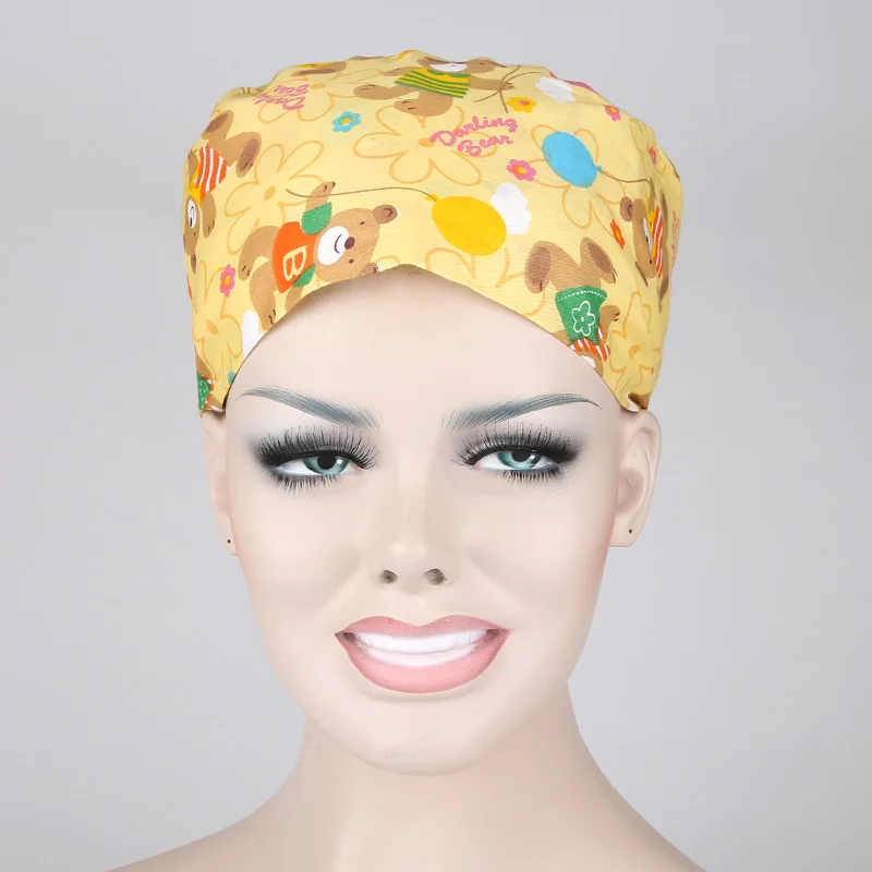 surgical scrub caps ,lab caps,skull caps 100 cotton one size medical capsin Accessories from