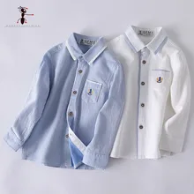 Кунг-фу муравей карманы отложной воротник Roupas Infantis детская одежда полный рукав Camisa Menino 2932