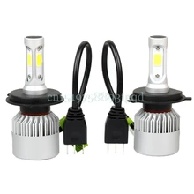 H4 LED Headlight Conversion 80W 8000LM COB 6500K White Light Waterproof Bulbs #T518#