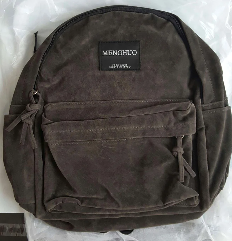 suede backpack school bag (3)
