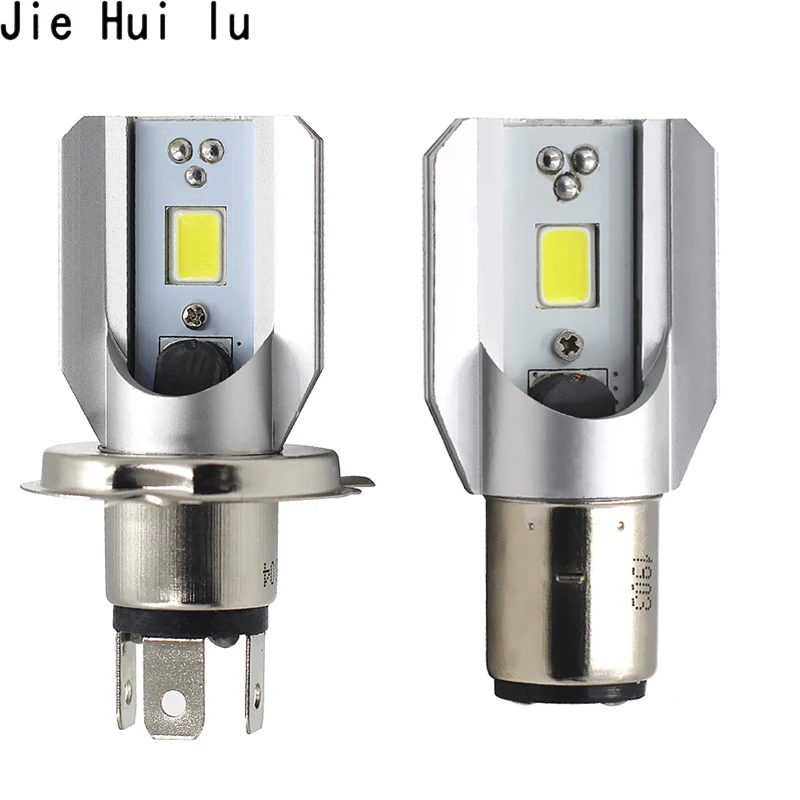 

1Pcs Super Bright H6 Ba20d H4 LED Lamp Light Bulb Headlight Motorcycle Motorbike Scooter Head Light Bulb 6000K