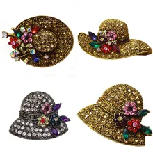 Broches Vintage CINDY XIANG con diamantes de imitación para mujer, broche exquisito para vestido a la moda, Broches de bisutería de alta calidad