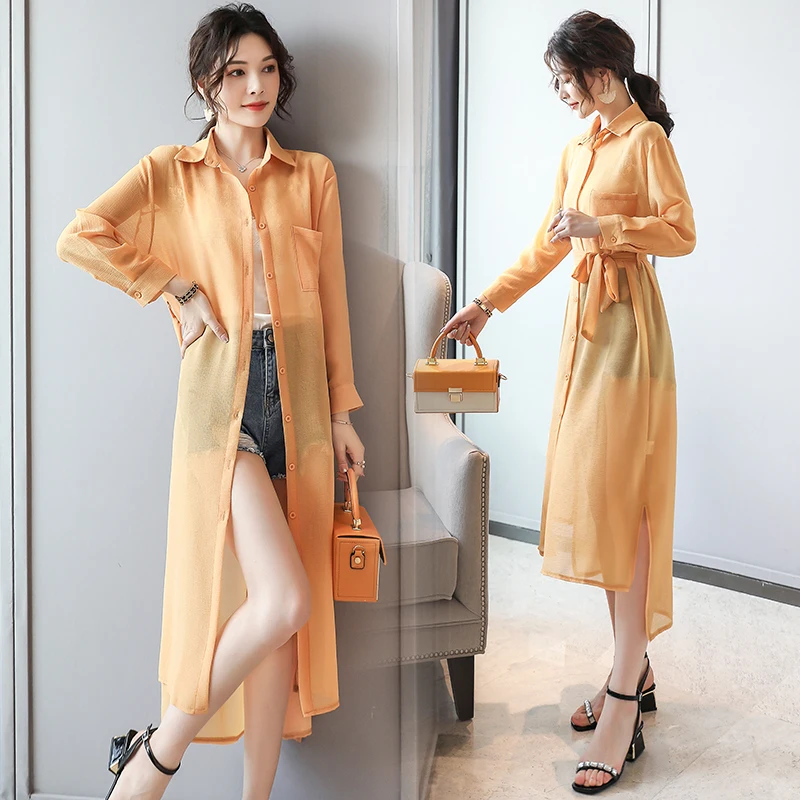 

2019 Summer Maxi Chiffon Women Blouse with Sashes Plus Size Loose Tops White Chiffon Kimono Cardigan Boho Shirts haut femme