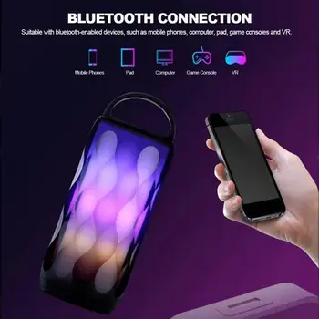

TWISTER.CK Night Light Bluetooth Speaker Portable Wireless Bluetooth Speaker Touch Control 6 Colors LED Table Lamp