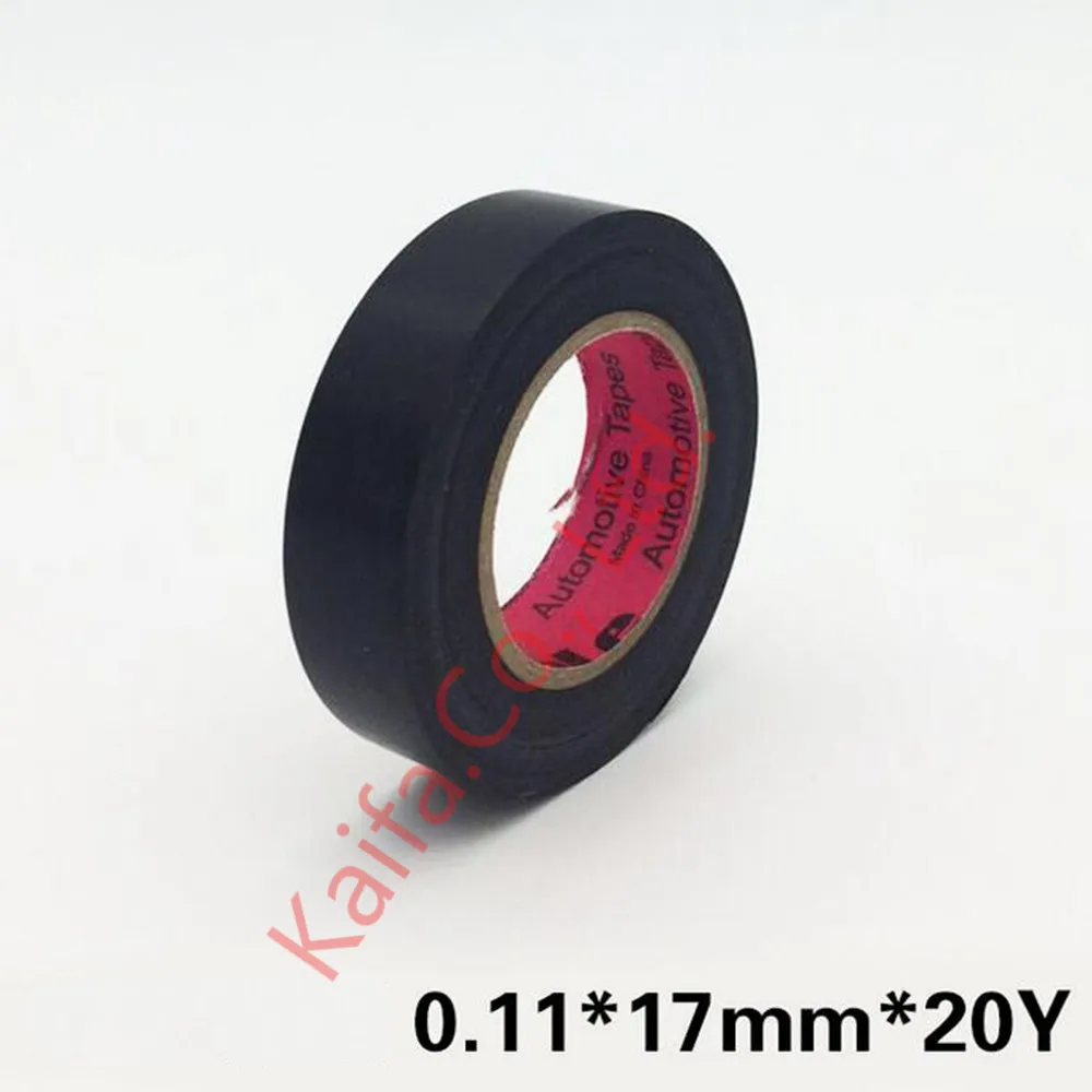 Дешевый 1 шт. 0,11x17 0,11*24 0,10*45 0,11x30 0,11x17 мм огнестойкая изоляция Автомобильная проволока ПВХ электрическая клейкая лента
