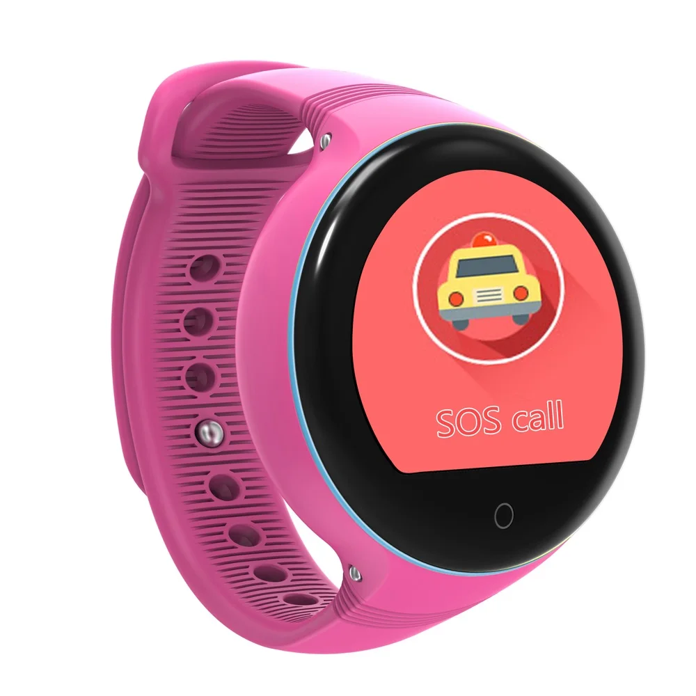 Gps Детские умные часы S668 SIM Wifi сенсорный экран SOS отслеживание местоположения вызова Вибрация анти-потеря удаленный монитор для Android IOS Телефон - Цвет: Розовый