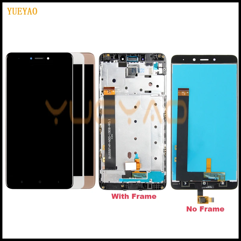 

For Xiaomi Redmi Note 4 LCD Digitizer Display Touch Screen+Frame Assembly MTK MediaTek Helio X20 Redmi NOTE4 Repair Spare Parts