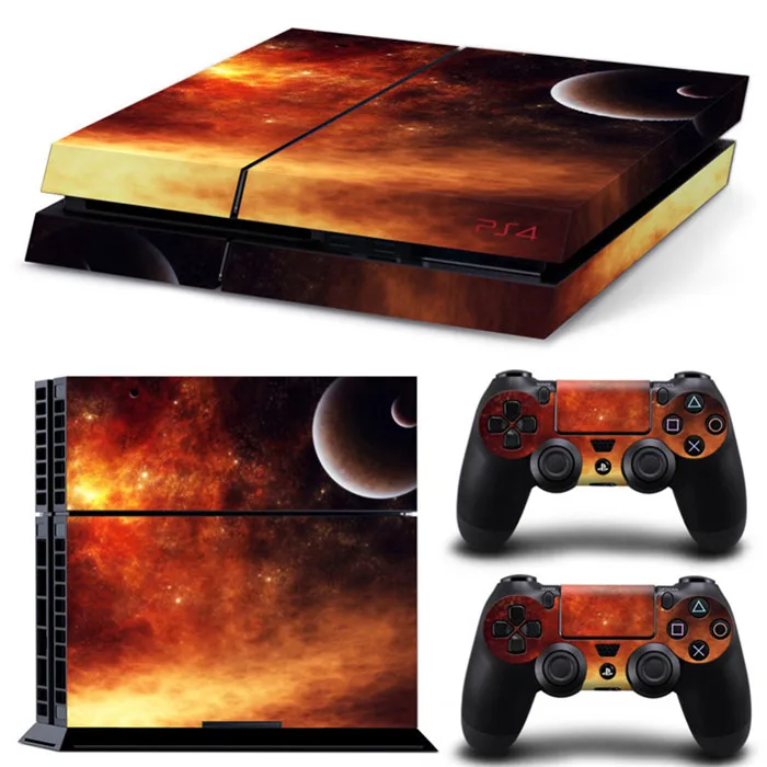 Galaxy Star Vinyl Skin Sticker Cover For Sony PS4 Console with 2 Controllers Decal For Ps 4 For Ds 4 Gamepad Joypad Joysticks 