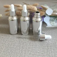 empty glass 50pieces/lot 30ml High temperature silver plated dropper bottle,30ml glass dropper container for Essential oil empty glass 50pieces/lot 30ml High temperature silver plated dropper bottle,30ml glass dropper container for Essential oil