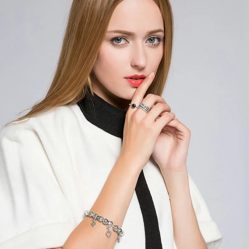 Женский браслет с бусинами серебристого цвета XCH1431|bracelets for|beads bracelets for womenbead bracelet |