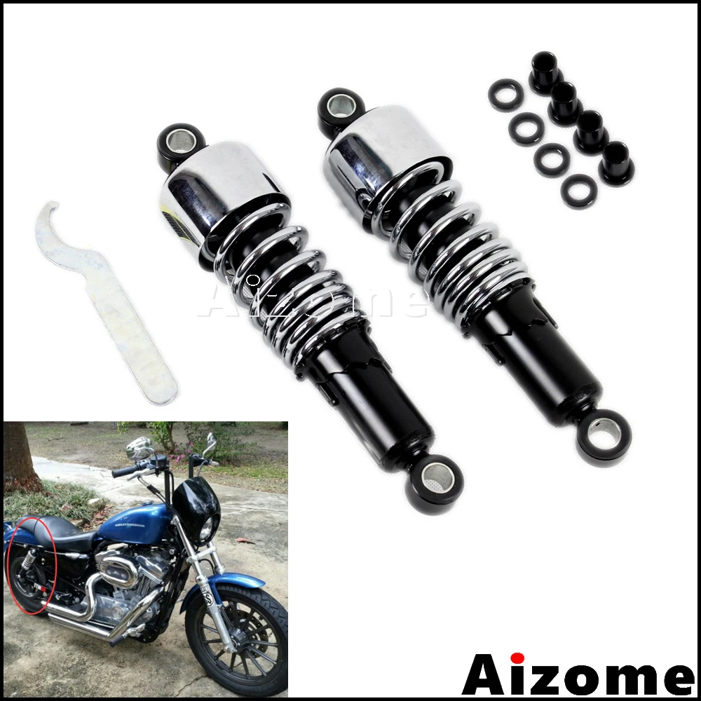 Motorcycle 10.5" 267mm Rear Suspension Shock Absorber For Harley Dyna