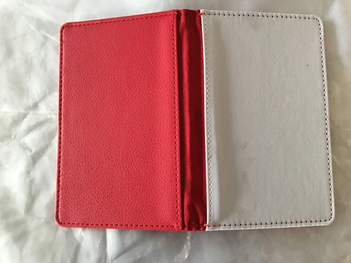 5 шт./лот, пустая сублимационная Обложка для паспорта, горячая печать, кожаный чехол для паспорта, пустые расходные материалы, сделай сам - Цвет: Red