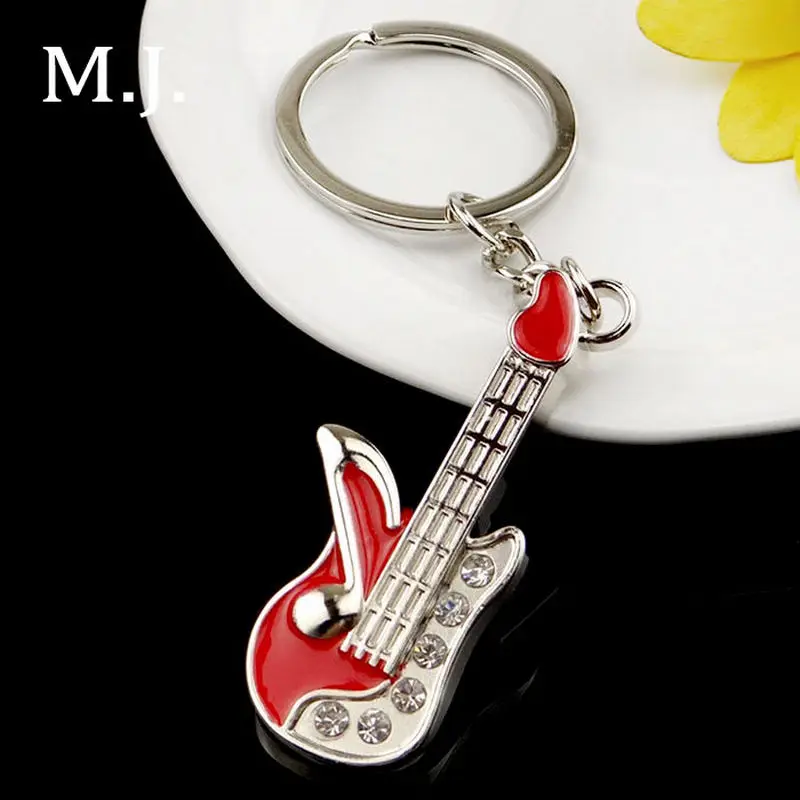 

Llaveros Mujer Bijoux Novelty Bag Key Chain Crystal Guitar KeychainsGuitar Key Ring Portachiavi Chaveiro Llaveros Gift Souvenir